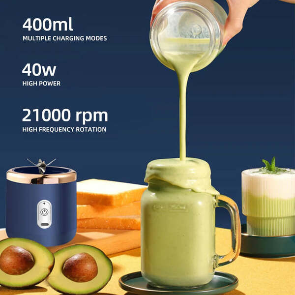 Liquidificador Portátil 6 Lâminas Recarregável