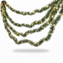 Guirlanda Decorativa Natalina 2m com Fios Metálicos