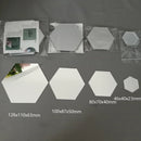 Adesivos de Espelho 3D Acrílicos Hexagonais