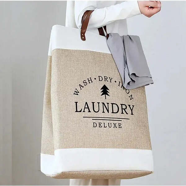 Cesto de Roupa Suja Dobrável Deluxe