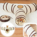 Túnel Interativo Dobrável para Gatos