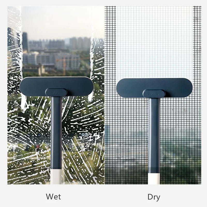 Escova de Limpeza para Tela de Janela com Cerdas em Flanela