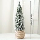 Mini Árvores de Natal com Efeito Nevado