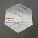 Adesivos de Espelho 3D Acrílicos Hexagonais