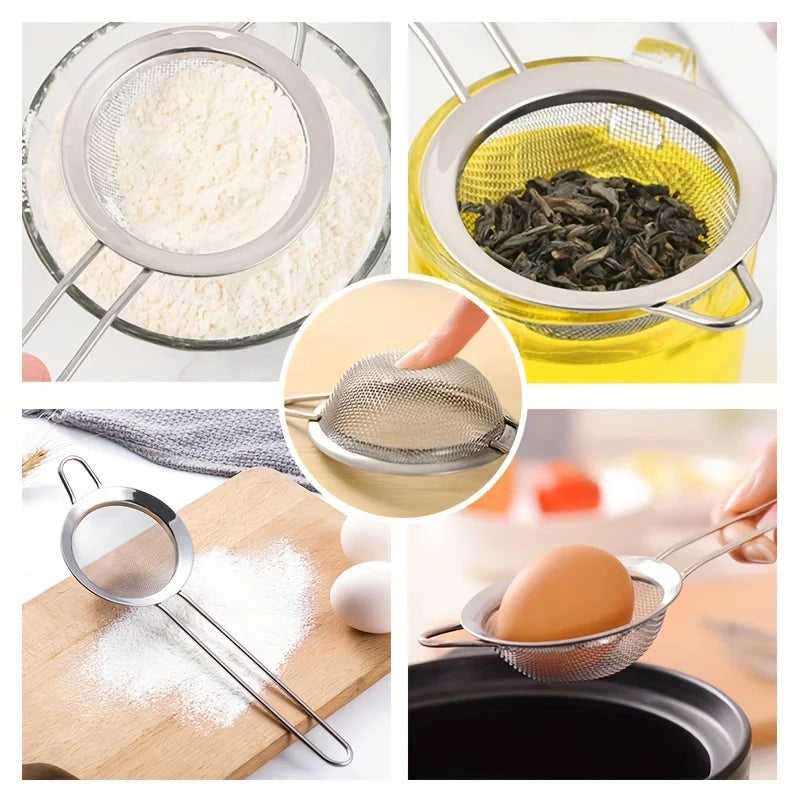 Conjunto 3 Peneiras de Aço Inox Cuisinart