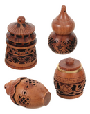 Pingente Aromático Esculpido em Madeira